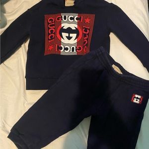 Gucci sweatsuit.